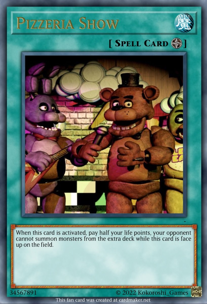 Five Nights At Freddy's Archetype - Casual Cards - Yugioh Card