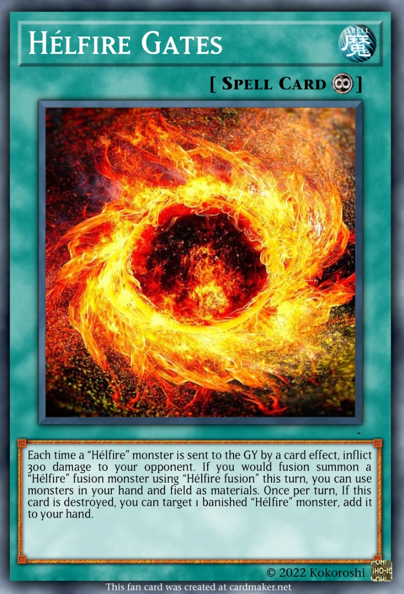 Hélfire Archetype (custom archetype) - Casual Cards - Yugioh Card Maker ...