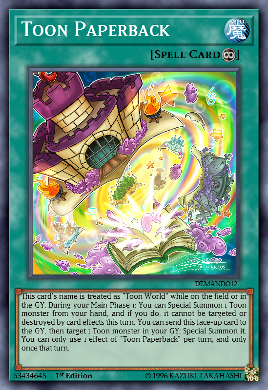 Toon Support Realistic Cards Yugioh Card Maker Forum