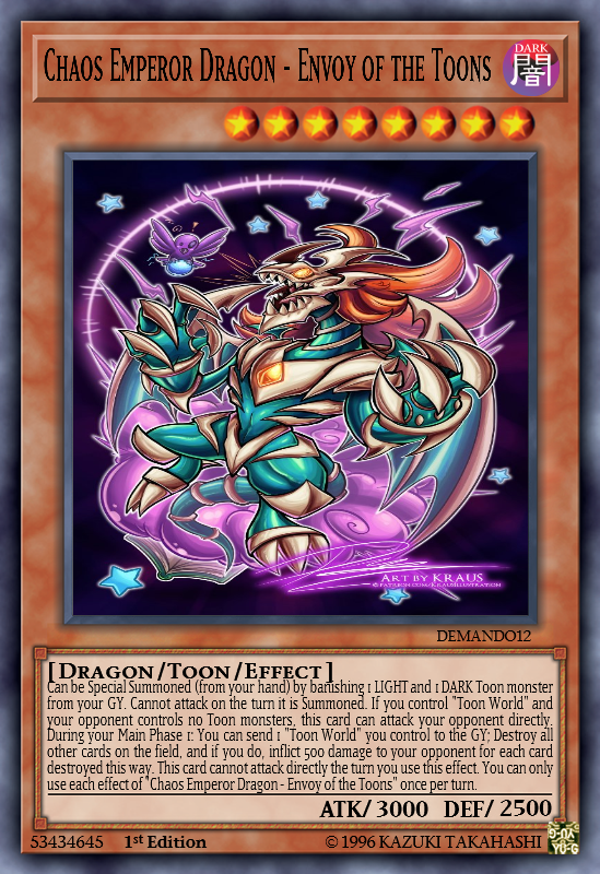 Toon Support Realistic Cards Yugioh Card Maker Forum