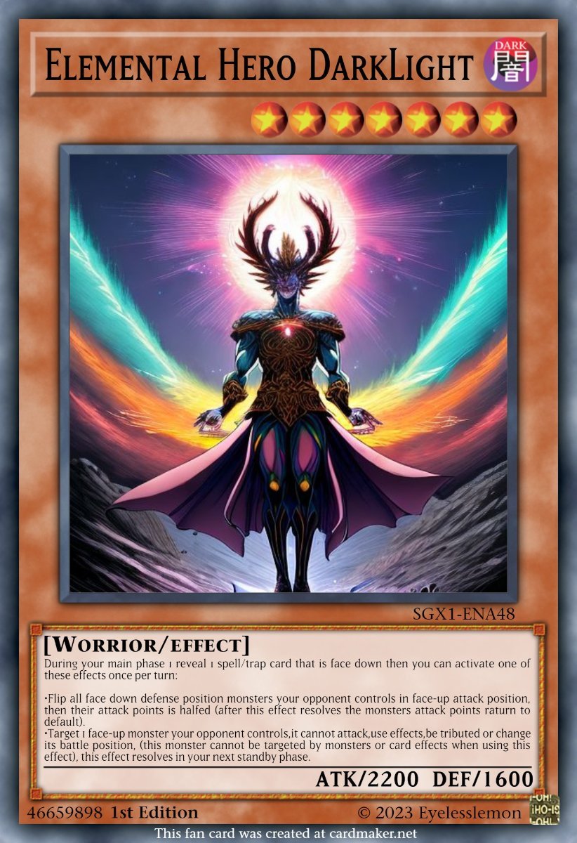 New elemental hero Realistic Cards Yugioh Card Maker Forum