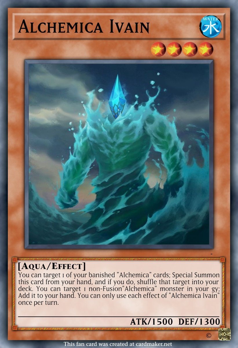 Alchemica Archetype - Casual Cards - Yugioh Card Maker Forum